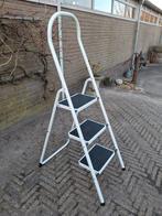 GS Huishoudtrap metaal - drie treden, Ophalen, Gebruikt, Trap, Opvouwbaar of Inschuifbaar