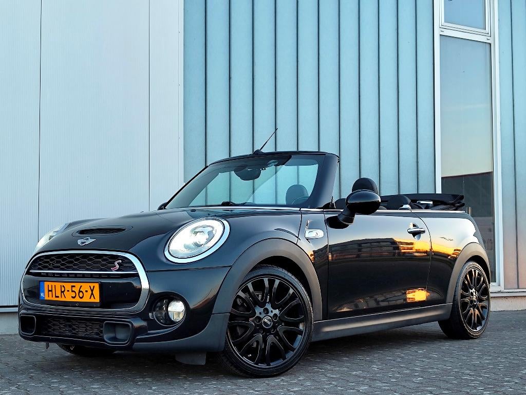 MINI COOPER S 2.0 192PK CABRIO 3X-ZWART/XENON/LED/LEDER/NAVI, Auto's, Mini, Particulier, Cabrio, ABS, Achteruitrijcamera, Airbags