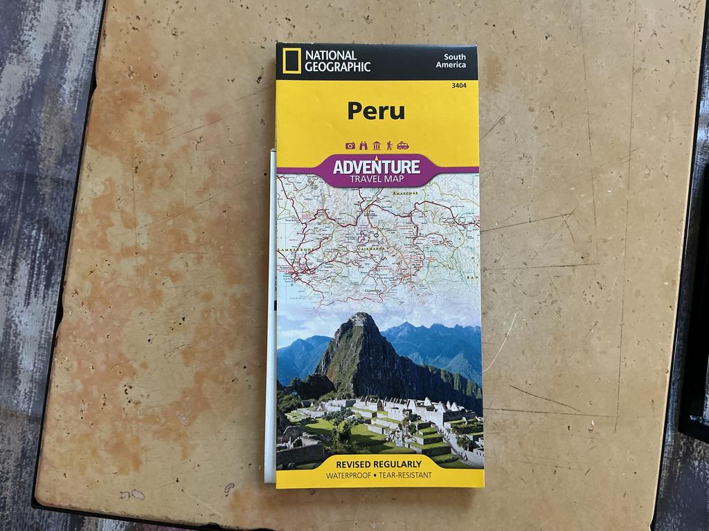 National Geographic kaart van Peru - Zo goed als nieuw, Boeken, Atlassen en Landkaarten, Ophalen, Overige gebieden, 2000 tot heden