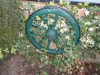 Oud Metaal Wagenwieltje voor aan de muur., Antiek en Kunst, Ophalen