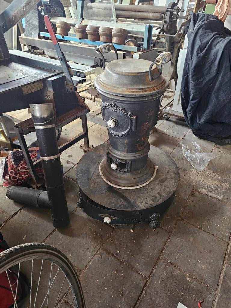 Oude retro gaskachel - Gebruikt, in goede staat, Huis en Inrichting, Gebruikt, Gas, Ophalen of Verzenden, Vrijstaand