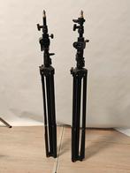 2x Lichtstatief met Boomarm - 250cm Hoogte, 180cm Arm, Ophalen, Gebruikt, Statief of Scherm