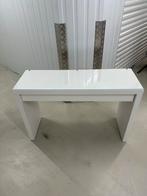IKEA MALM tafel wit - Strak design, veelzijdig gebruik, Ophalen, Gebruikt, 100 tot 150 cm, Tot twee personen