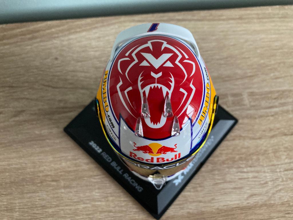 ✅ Max Verstappen 1:4 helm Dutch GP 2022 Red Bull Racing RB18, Ophalen of Verzenden, Nieuw, Formule 1