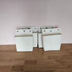 ZGAN 2x(4x) Witte Handed By wand-manden, Kunststof, Mand, Ophalen of Verzenden, Zo goed als nieuw