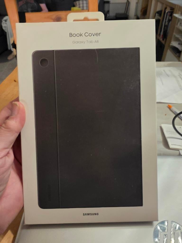 Originele Samsung Galaxy Tab A8 Book Cover - Zwart, Computers en Software, Tablet-hoezen, 10 inch, Galaxy Tab A8, Nieuw, Bescherming voor- en achterkant