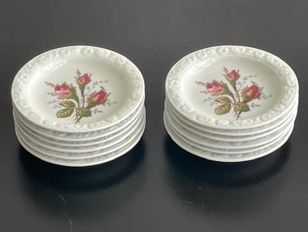12 Rosenthal Maria Moosrose petit four- of bonbonbordjes, Antiek en Kunst, Ophalen of Verzenden