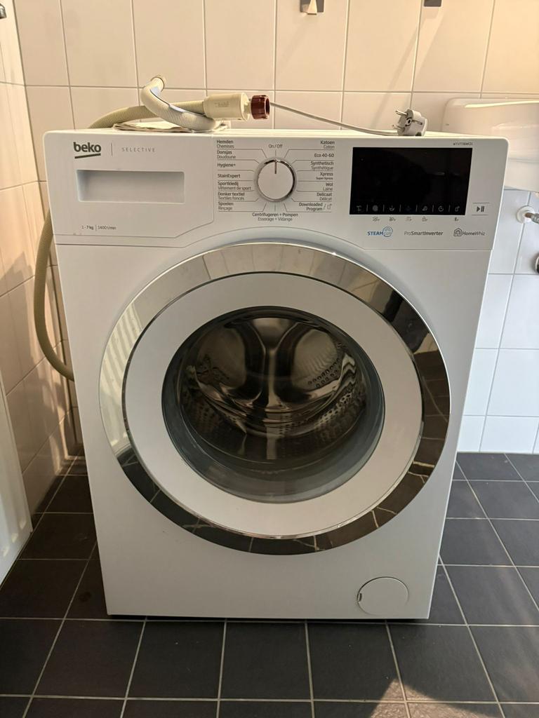 Wasmachine te koop, Witgoed en Apparatuur, Wasmachines, Ophalen of Verzenden, Zo goed als nieuw, 1200 tot 1600 toeren, 85 tot 90 cm