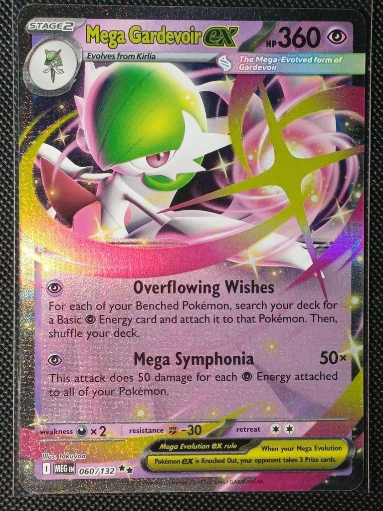 Mega Gardevoir ex 060/132 Mega Evolution Pokémon Kaart, Ophalen of Verzenden, Zo goed als nieuw, Losse kaart, Foil