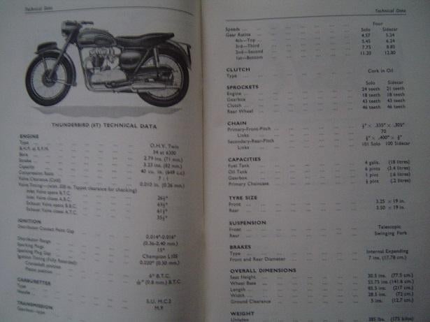 Triumph 1945-1955 workshop instruction manual 5T T100 3T 6T, Motoren, Ophalen of Verzenden, Triumph