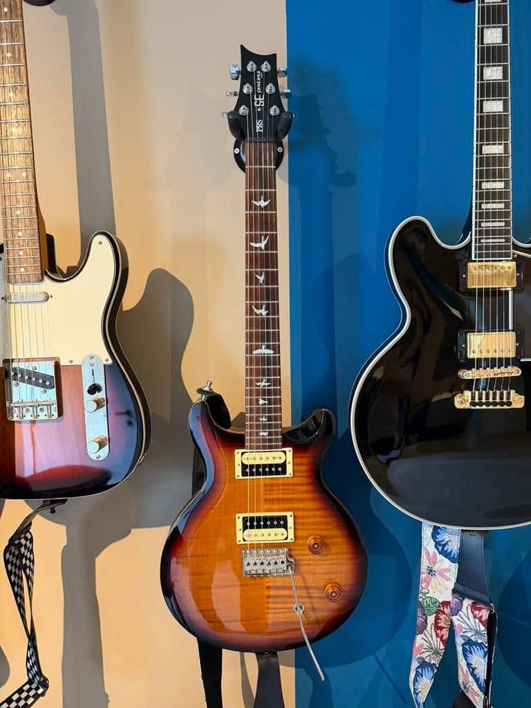 PRS SE Santana Tobacco Burst, Muziek en Instrumenten, Ophalen, Zo goed als nieuw, Solid body, Paul Reed Smith