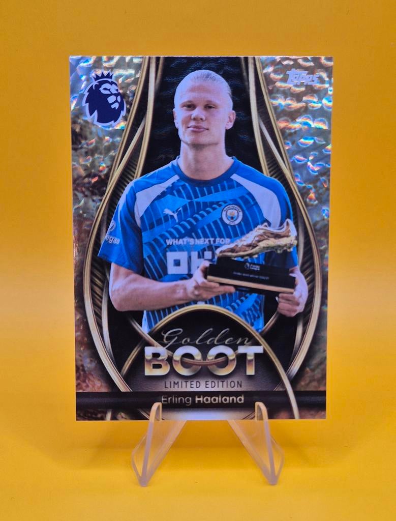 Topps Golden Boot Limited Edition - Haaland, Ophalen of Verzenden, Nieuw, Buitenlandse clubs, Spelerskaart