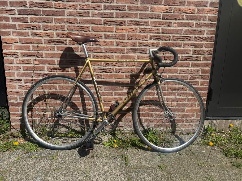 Gazelle Champion Mondial (1989) Fixed gear 57cm, 55 tot 59 cm, Ophalen, Gazelle, Jaren '60 of nieuwer