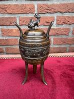 oude bronzen wierookbrander, Ophalen of Verzenden