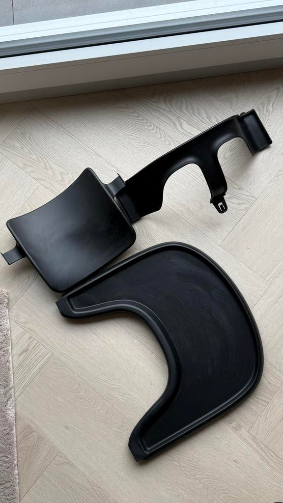 Stokke Tripp Trapp baby set + blad zwart, Kinderen en Baby's, Kinderstoelen, Ophalen, Zo goed als nieuw, Meegroeistoel