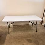 Rechthoekige Klaptafel 183x76cm - 6-8 personen, Huis en Inrichting, Tafels | Eettafels, Ophalen, Kunststof, 50 tot 100 cm, Zo goed als nieuw