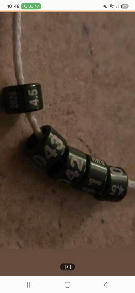 Vogel ringen 4,5 ring, Dieren en Toebehoren, Vogels | Toebehoren, Nieuw, Ophalen