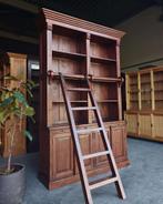 Teak Boekenkast | Hoge Bibliotheekkast Teakhout #0564, Niet ingevuld, 200 cm of meer, 150 tot 200 cm, Niet ingevuld