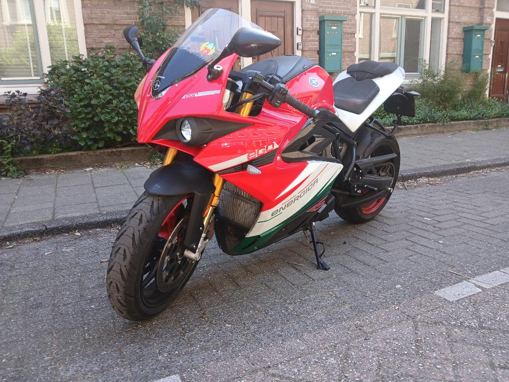Bloedmooie electrische supersport-motor Energica Ego +RS, Motorrijbewijs A, Gebruikt, Super Sport, Particulier