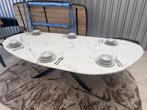 Unieke Eettafel Portugees Marmer 270x130 Actie €1299, Huis en Inrichting, Ophalen, Inrichting op maat, Vijf personen of meer, Overige vormen