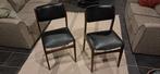 Mid century stoelen jaren 60 deense design vintage, Huis en Inrichting, Stoelen, Ophalen of Verzenden, Gebruikt, Twee