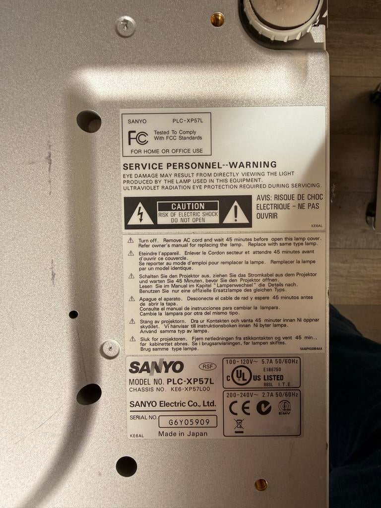 Sanyo PLC-XP57L Projector, Audio, Tv en Foto, Beamers, Gebruikt, Panasonic, Ophalen of Verzenden, LCD