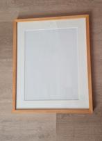 Houten fotolijst (ribba van Ikea) met passe-partout., Ophalen, Minder dan 50 cm, Gebruikt, 50 tot 75 cm