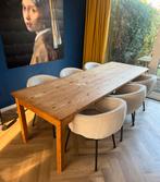 Antieke Robuuste Eettafel - 250 x 87 cm, Ophalen, Overige materialen, Gebruikt, Stoffentafel of boerentafel