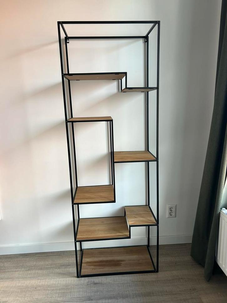 Vakkenkast assymetrisch, Huis en Inrichting, Kasten | Stellingkasten, Gebruikt, Ophalen