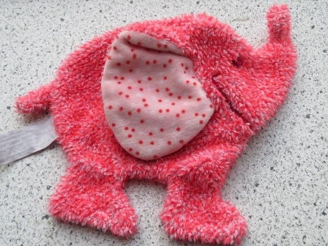 Knuffeldoek olifant olifantje merk Happy Horse rood met, Happy Horse, Ophalen of Verzenden, Zo goed als nieuw, Wasbaar