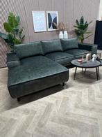 ZGAN Luxe Velvet Velours Hoekbank - Groen - 312 x 190, Huis en Inrichting, Banken | Bankstellen, -, -, Velvet velours hoekbank loungebank luxe hotel chique