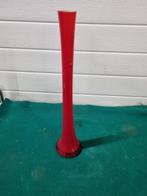 -	Vaas rood smal glas, Antiek en Kunst, Ophalen of Verzenden