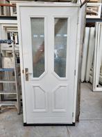 Hardh voordeur + kozijn driepunts afm 103 x 222 cm h kunstst, Ophalen of Verzenden, Hout, 75 tot 150 cm, Deurkozijn