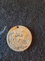 Romeinse munt met keizerportret en strijdwagen, Ophalen of Verzenden, Vóór koninkrijk, Overige waardes, Losse munt