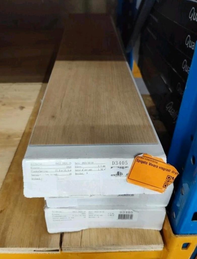 Cotap visgraat pvc vloer kleur 1824 22.80m2, Huis en Inrichting, Stoffering | Vloerbedekking, Ophalen, Nieuw, 75 m² of meer, Overige typen
