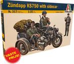 Zündapp KS750 with sidecar (Italeri 317) 1/35, Italeri, 1:32 tot 1:50, Overige typen, Nieuw