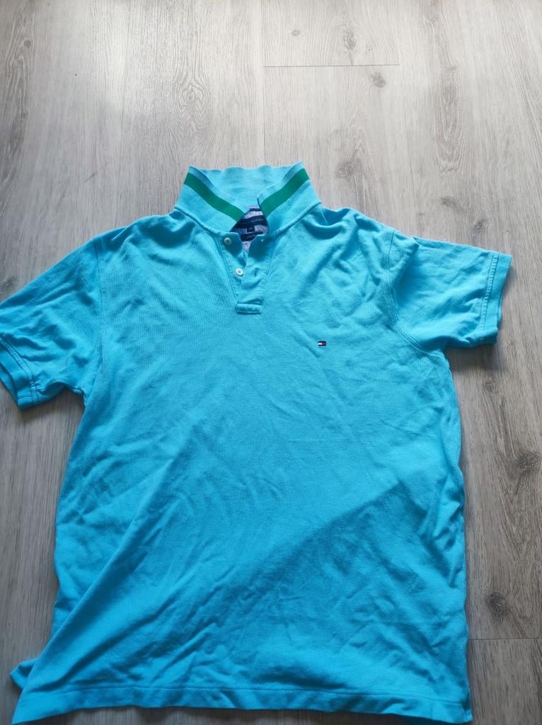 Tommy Hilfiger heren polo XL - Zomerse kleur, Tommy Hilfiger, Maat 56/58 (XL), Gedragen, Verzenden
