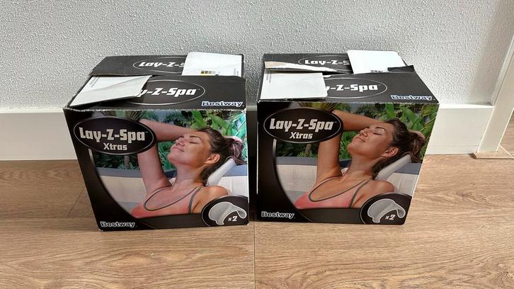 Bestway Lay-Z-Spa Hoofdkussens (2 stuks), Tuin en Terras, Zwembad-toebehoren, Zo goed als nieuw, Ophalen of Verzenden