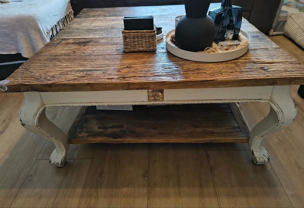 Riviera Maison salontafel, Huis en Inrichting, Tafels | Salontafels, Ophalen, Gebruikt, 50 tot 100 cm, Vierkant
