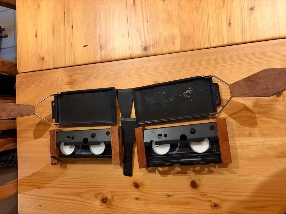 Raclette een persoons twee stuks Boska partyclette to go, Huis en Inrichting, Ophalen of Verzenden, Gebruikt