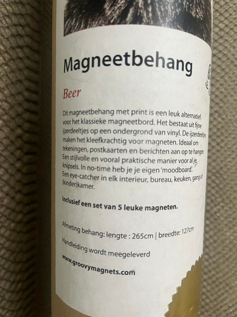 Magneetbehang Beer nieuw in doos, Ophalen, Meerkleurig, Nieuw, Overige typen