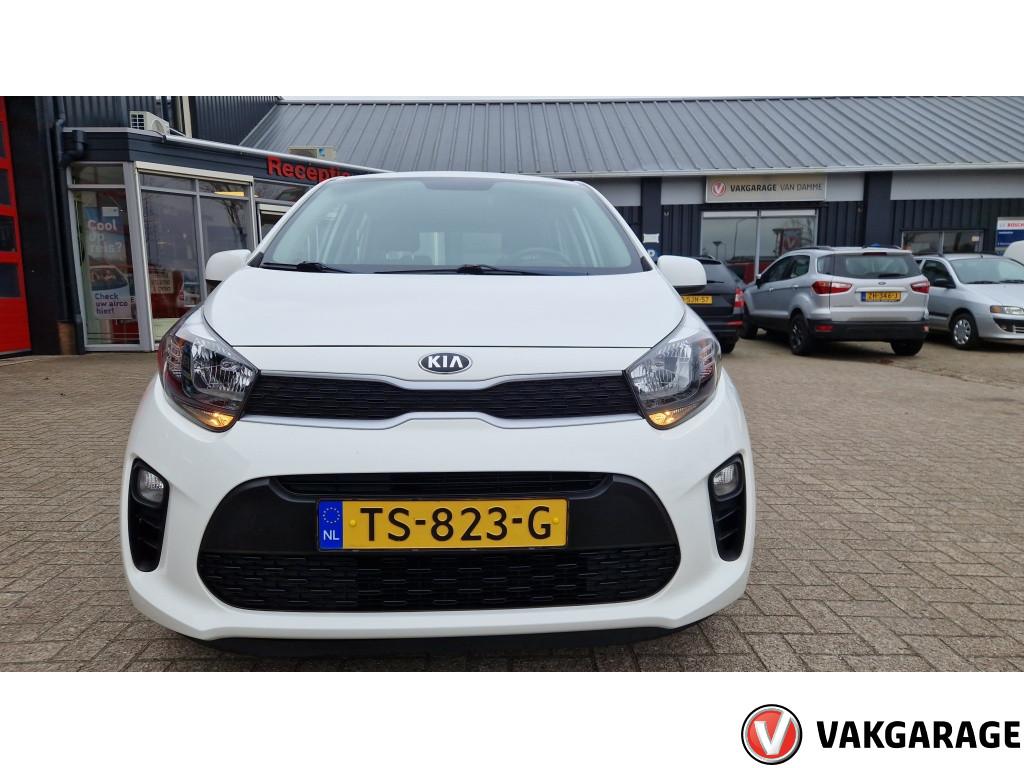 Kia Picanto 1.0 CVVT Eco.PlusL (bj 2018), Auto's, 4 stoelen, Wit, Origineel Nederlands, Bedrijf