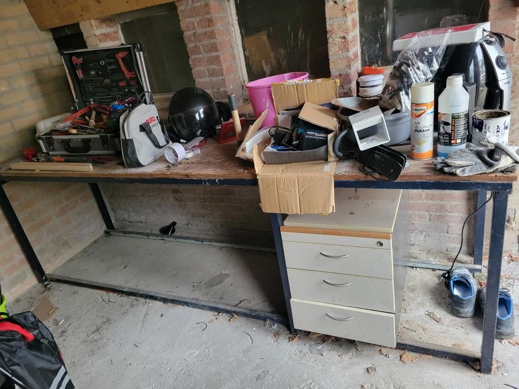 Werkbank inclusief 3 lade kastje, Tuin en Terras, Buitenkeukens, Ophalen of Verzenden, Gas