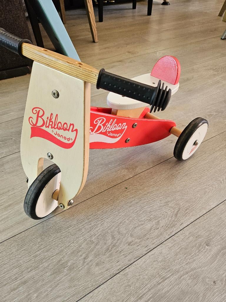 janod bikloon houten driewieler, Ophalen, Gebruikt, Loopfiets
