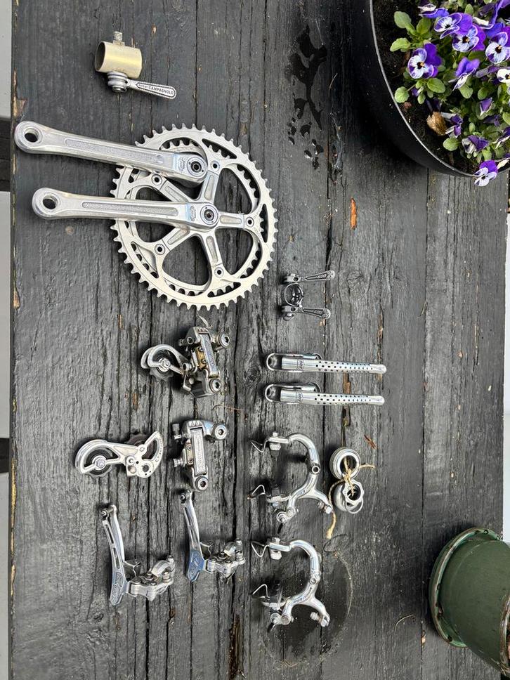 Shimano 600 Arabesque Groepset - Vintage Racefiets Onderdele, Fietsen en Brommers, Fietsonderdelen, Gebruikt, Crankstel of Pedalen