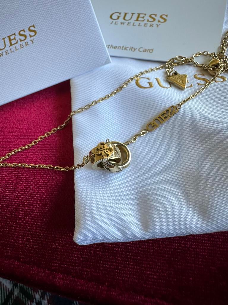 Guess Ketting, Ophalen of Verzenden, Nieuw, Zilver, Overige materialen