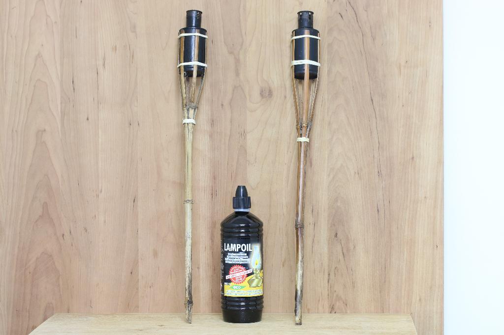 lampenolie fakkels, Ophalen of Verzenden, Gebruikt