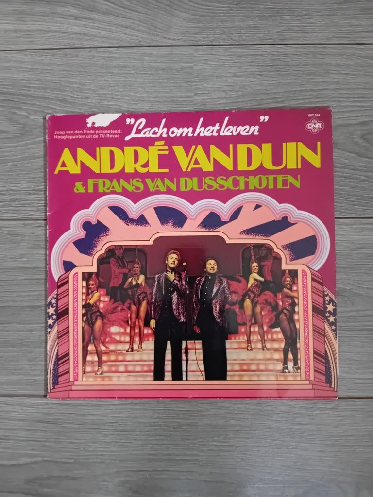LP Lach om het leven - André van Duin & Frans van Dusschoten, Ophalen of Verzenden