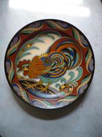 Puntgaaf uniek groot antiek Zuid Holland plateel wandbord, Ophalen of Verzenden