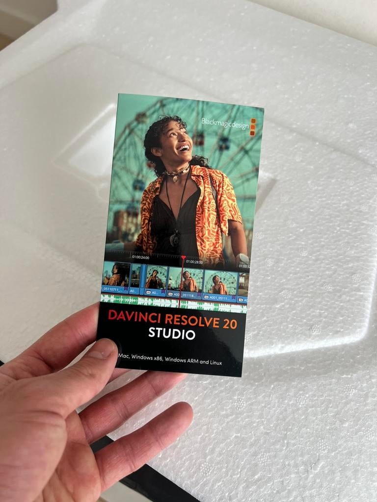 DaVinci Resolve Studio licentie (NIEUW), Ophalen of Verzenden, Nieuw, Video